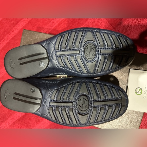 Gucci Men’s Guccissima loafers Blue size 8 - Picture 6 of 16